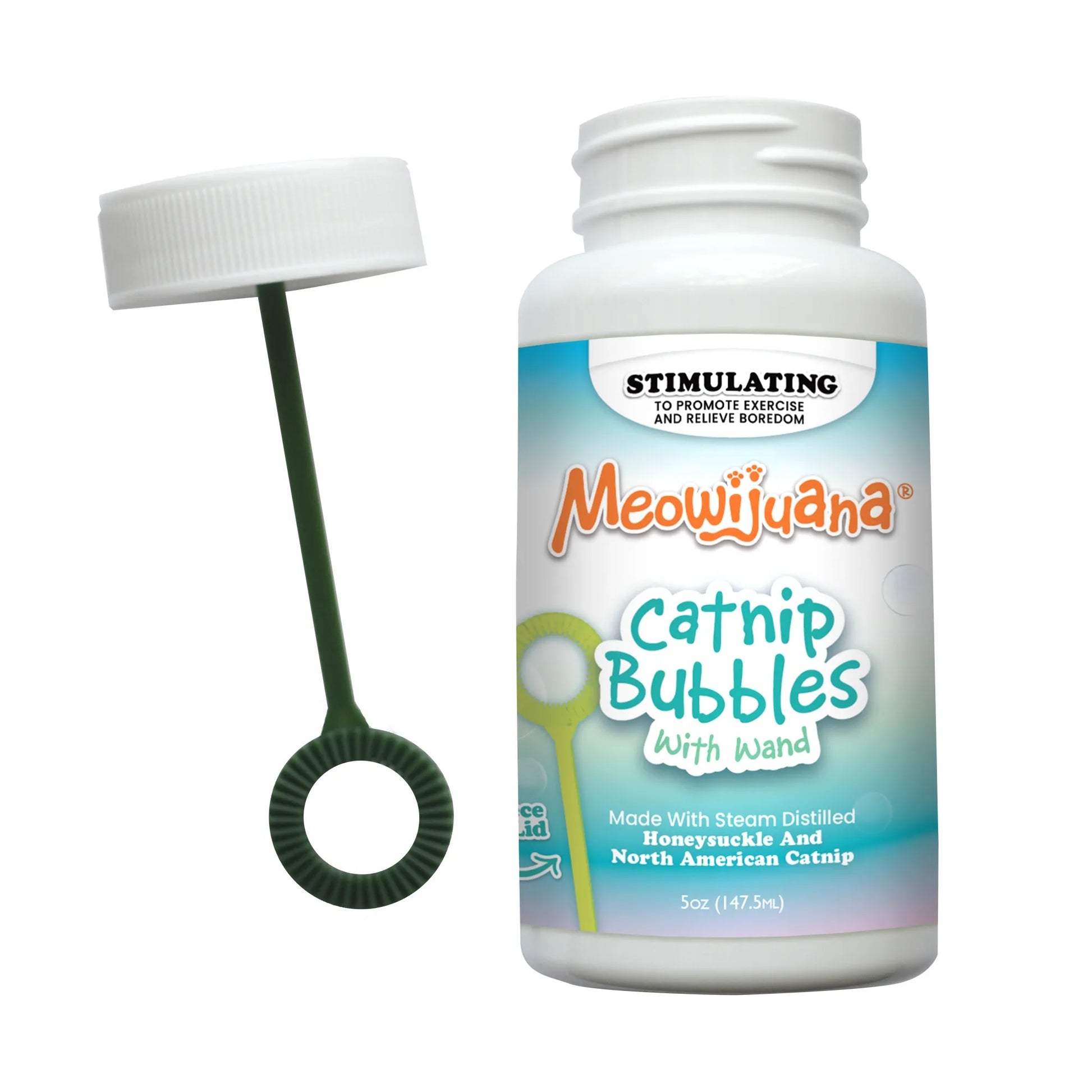 Meowijuana Catnip Honeysuckle Bubbles 5 oz