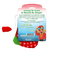 The back of the holiday stocking cat toy packaging, detailing its benefits, instructions, and a festive design.