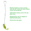 Elastic cord, safety clip, chameleon toy for high-intensity solo play, adjustable to fit any play area or door frame.